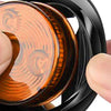 2" Round LED Light Trailer Side Marker Clearance Grommet Amber