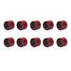 Harley Twin Cam Dyna Softail Red 10 x Engine Cover Bolts Screw Caps CNC