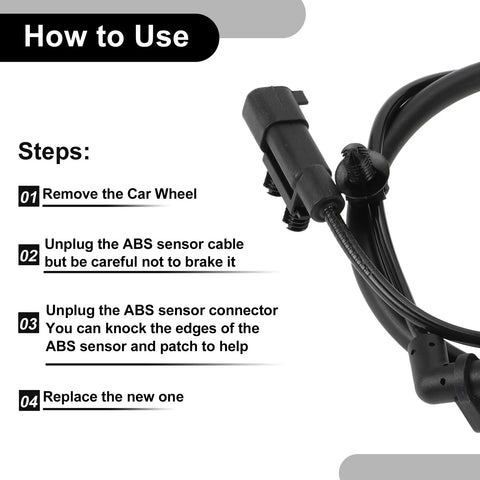 Dodge Journey (2014-2020) 1 x Rear Left ABS Wheel Speed Sensor Kit