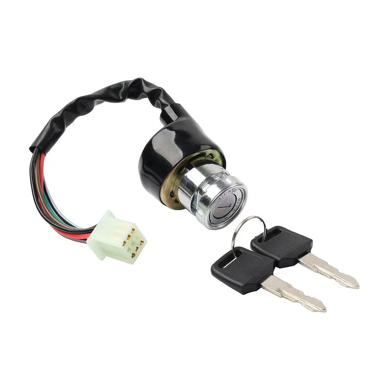 Motorcycle Scooter Quad Dirt Bike 6Pin 6 Wire Ignition Barrel Switch + 2 Keys