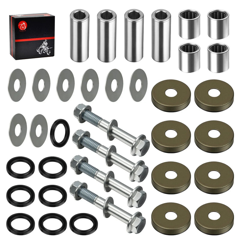 Kawasaki KFX400 Front Lower A-Arm Bushing Seal Kit w/Bolts (2003–2006)