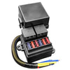 Car Truck Boat Pre-Wired Fuse Relay Box w/  4-Pin 80A Relay & 6 Fuses