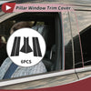 Ford Escape 6 Pcs Black Door Pillar Window Trim (2020-2023)