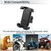 Motorcycle Motorcycle Phone Mount Holder 4.7"-7.2" Phones Silicone Black