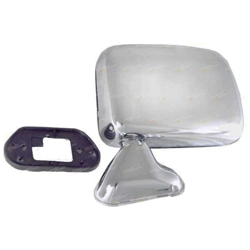 Toyota Hilux LH+RH Chrome Side Door Mirrors Pair (1983–2004)