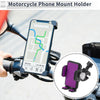 Motorcycle Phone Mount Holder 4.7-7.2in Aluminum Alloy Purple