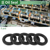 5 x Oil Seal Rotary Shaft Seal NBR Rubber 32x50x7mm Black