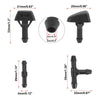 Volvo V50 C70 S40 7pcs Windshield Wiper Fluid Squirter Nozzles (2004-2013)