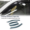 Lexus NX250 NX350 NX350h NX450h+ 2022-2024 Black Set Window Deflectors