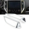 Subaru Forester Matte Silver Front Middle Air Vent Covers (2019-2022)