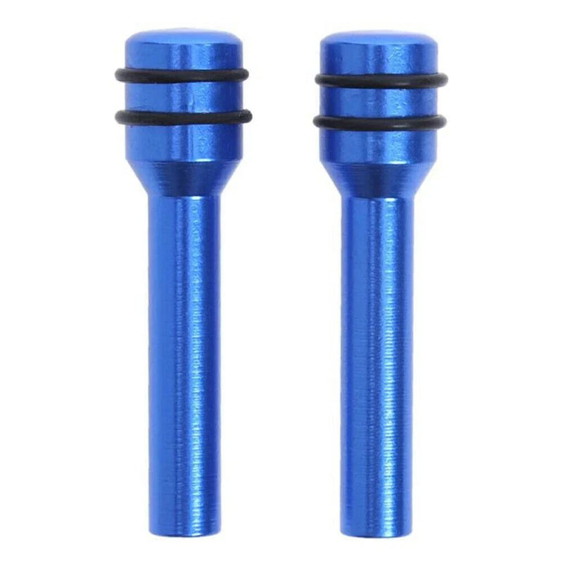 Car 4x Blue Aluminum Door Lock Knob Pins
