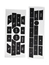 BMW 7 Series Vinyl Decal Stickers AC and Radio Buttons (2008–2015)