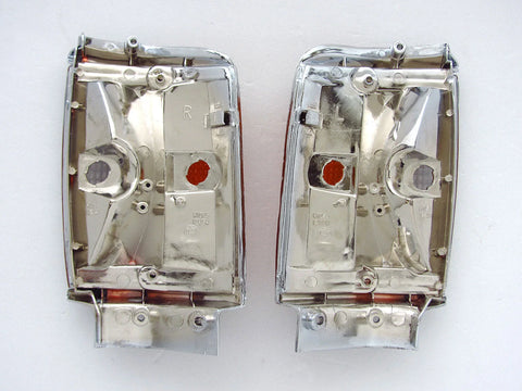 1983-1988 Toyota Hilux 4WD LN60 Chrome Corner Indicator Lights (2 x)