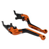 BMW F800GS / Adventure, F800R Orange Extendable Brake Clutch Levers (2008-2018)