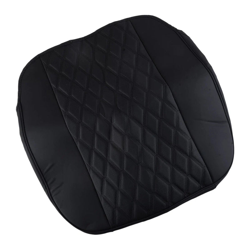 Cars Black Soft PU Leather Front Seat Cover Pad Cushion