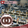 Oil Seal 20x35x5mm Brown FKM Rubber Rotary Shaft Seal 2 x
