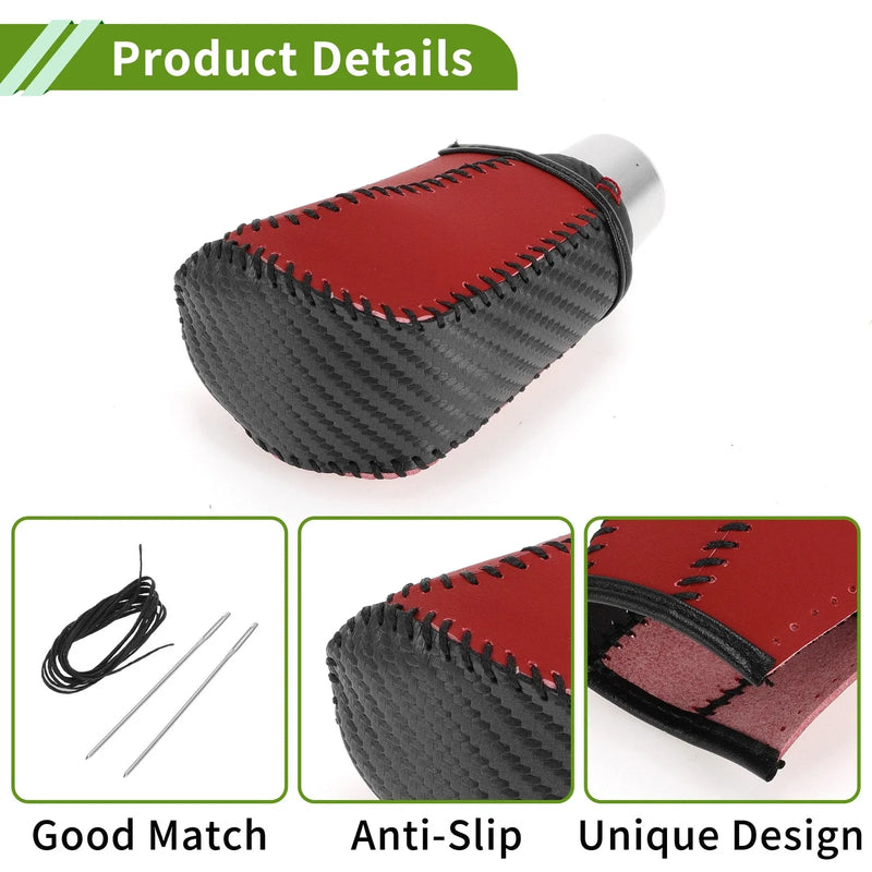 Honda Civic (2016-2021) Black Carbon Fiber Car Gear Shift Knob Cover 1 Pcs
