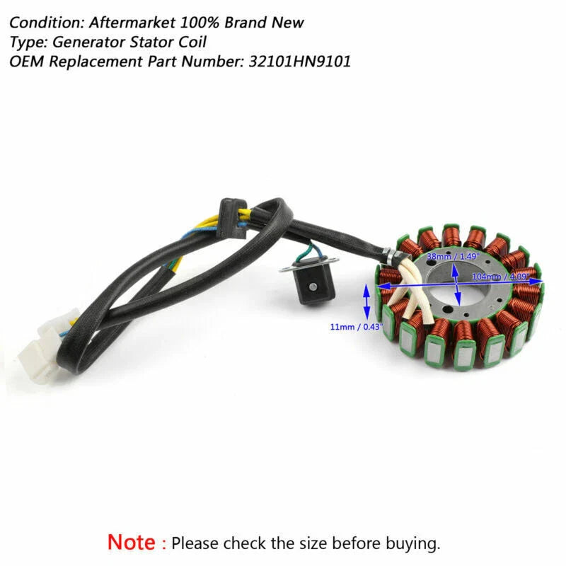 Hyosung GT650 / GT650R / GT650S / GV650 / ST7 Stator Coil (2005-2015)