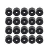 Volkswagen Golf, Passat, Beetle 17mm Black Wheel Lug Nut Bolt Cover Caps 20Pcs