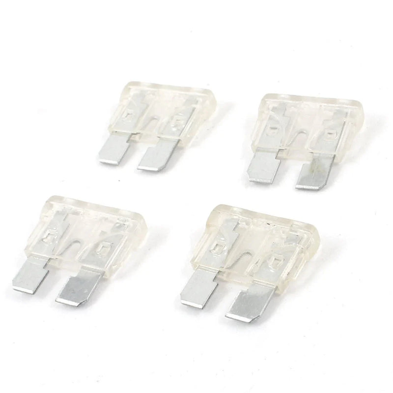 Auto Car - Clear Plastic Coated 4 x 25A Mini Blade Fuses
