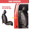 Ford F-150 Crew Cab 2009-2023 Black Red 5 Pcs Front Rear Seat Covers