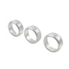 Subaru Forester XV Crosstrek WRX Silver AC Climate Control Knob Ring Covers (2014-2021)