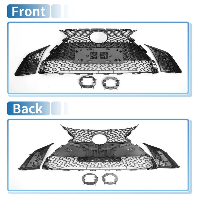 Lexus ES350 2019-2021 Black Facelift F-Sport Front Hood Bumper Grille