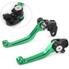Suzuki RM125 RM250 RM85 CNC Green Pivot Brake Clutch Levers (2001-2023)
