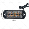 1 LED Emergency Flashing Warning Lights White Amber 12/24V