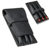 Pens Roller Storage Holder Leather Fountain Pen Case Pouch 3 Holes