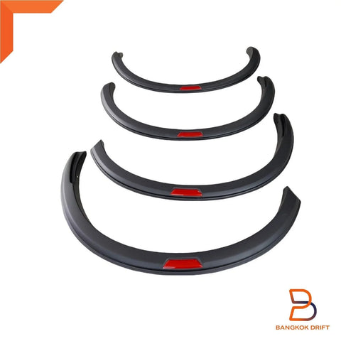 Nissan Navara D23 3" Matte Black Red Fender Flares (2021-2023)
