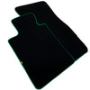 BMW 8 Series M8 F92 Coupe 2019-2024 Green Trim AutoWin Black Car Mats