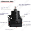 Universal Black AN8 Fuel Pressure Regulator with Boost & Fittings
