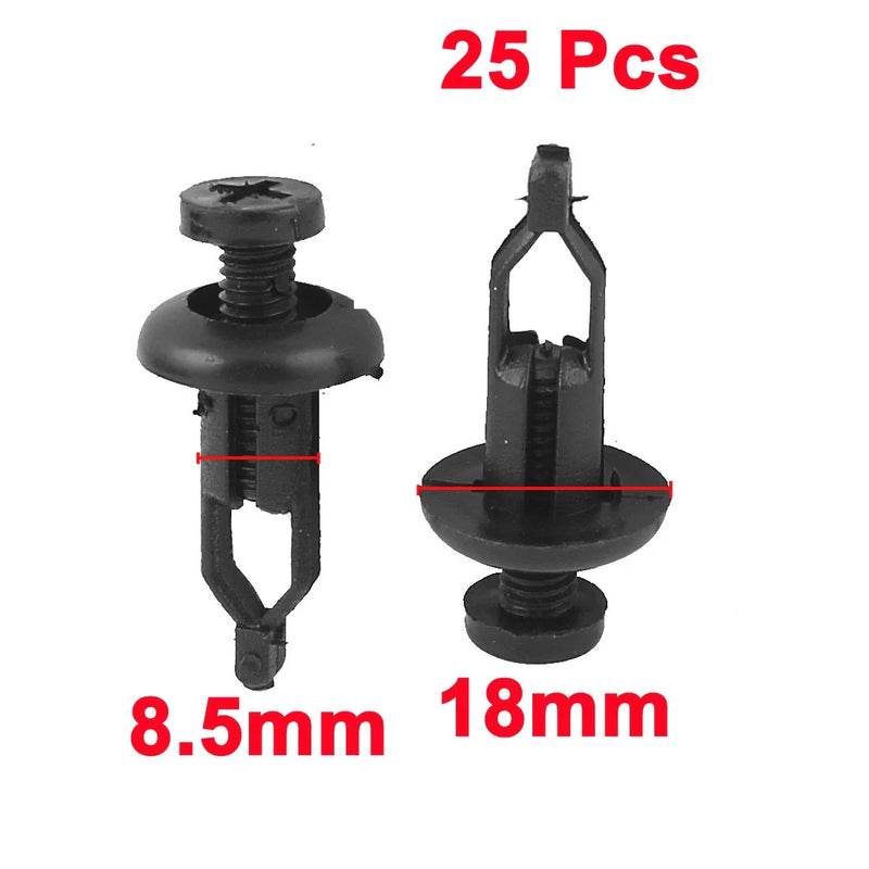 Toyota Bumper Clips 25 Pcs Plastic Rivet Fasteners