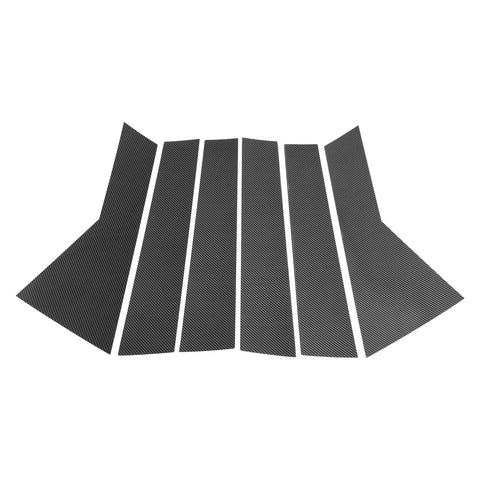 Chevy Captiva 6 Pcs Carbon Fiber Pillar Window Trim (2019-2023)