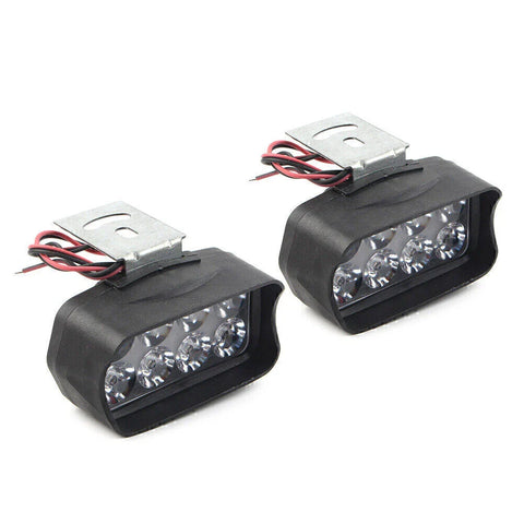 Car UTV ATV 2 x 8-LED Motorcycle Front Headlight Fog Lights