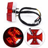 Custom Cruiser 1x Motorcycle Cross Red LED Brake Running Turn Signal Tail Light