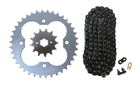Honda TRX250X 2 x Black 520x86 Non O-Ring Drive Chain & 13/38 Sprockets