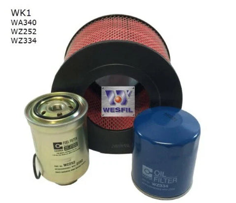 TOYOTA LANDCRUISER HDJ80 WESFIL / FILTER SERVICE KIT (1990–1998)