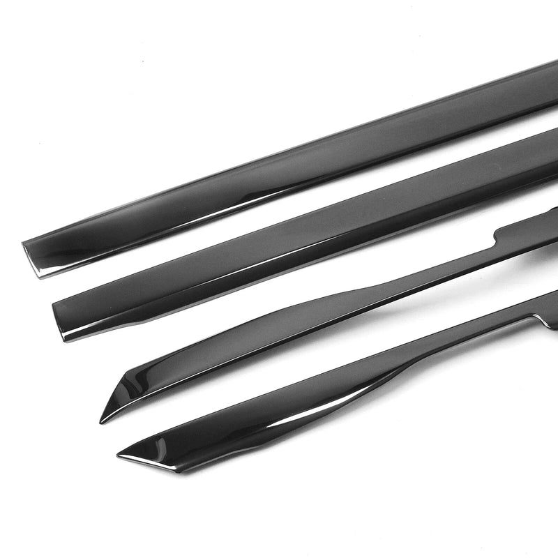 Benz W205 8 x Titanium Black Window Strip Moulding Seals (2015-2021)