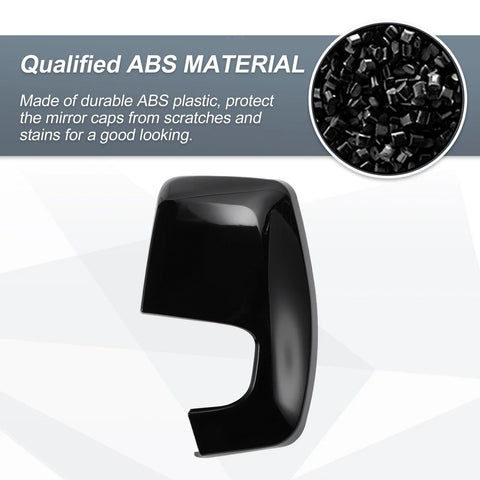 Ford Transit Custom Left Rearview Mirror Cover Cap Gloss Black (12-23)