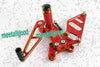 Honda 929 954 - Adjustable Red Racing Rearset Footpegs (2000-2003)