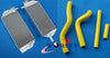 Suzuki RM125 Aluminum Radiator + Blue Hose (2001-2008)
