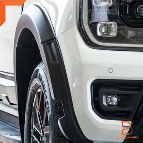 Ford Ranger Front Sensor Raptor Style Matte Black Fender Flares (22-24)