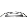Audi A5 S5 RS5 6 x Chrome Black Window Strip Trims (2017-2024)