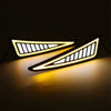Car - White / Amber Universal DRL LED Daytime Running Lights