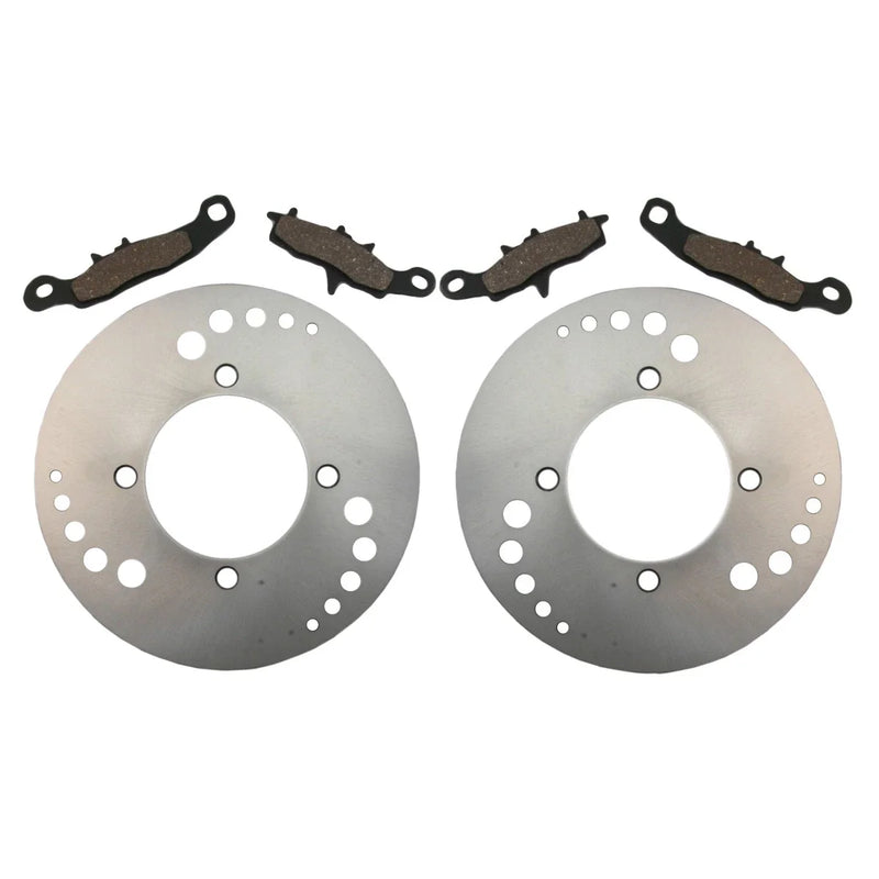 Kawasaki Prairie 650 2x Front Disc Brake Rotors & Brake Pads (2002–2003)