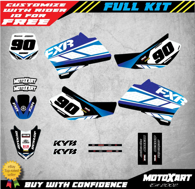 Yamaha TTR 90 Custom Graphic Kit OUTLAW STYLE Decals (2000-2006)