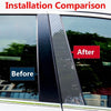 Cadillac Escalade 4x Carbon Window Pillar Posts Door Trim Cover (2007-2014)