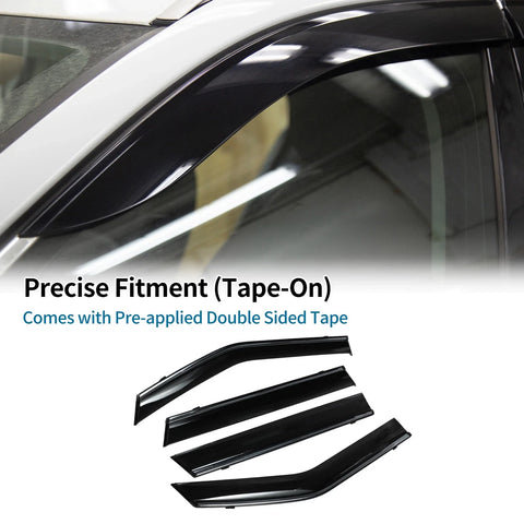 Chevrolet Blazer Side Window Visors Black Window Deflectors (2019-2024)